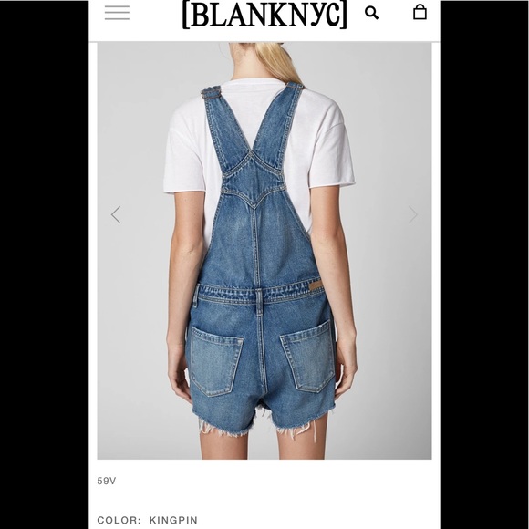 🌺 BLANK-NYC; BNWT Denim Kingpin Shortall; Sz. W32 - Picture 4 of 16